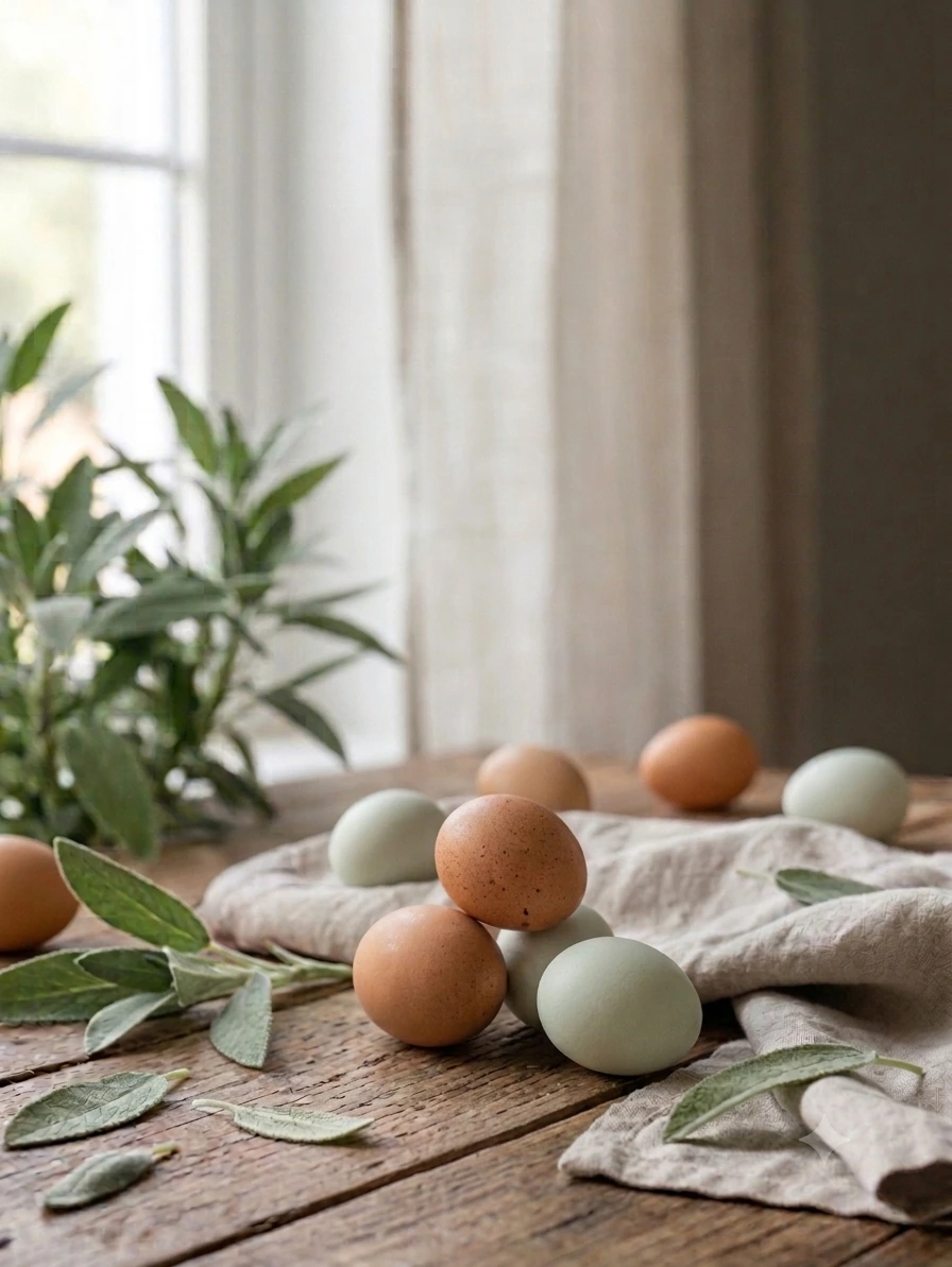 Fresh eggs from free-range hens
